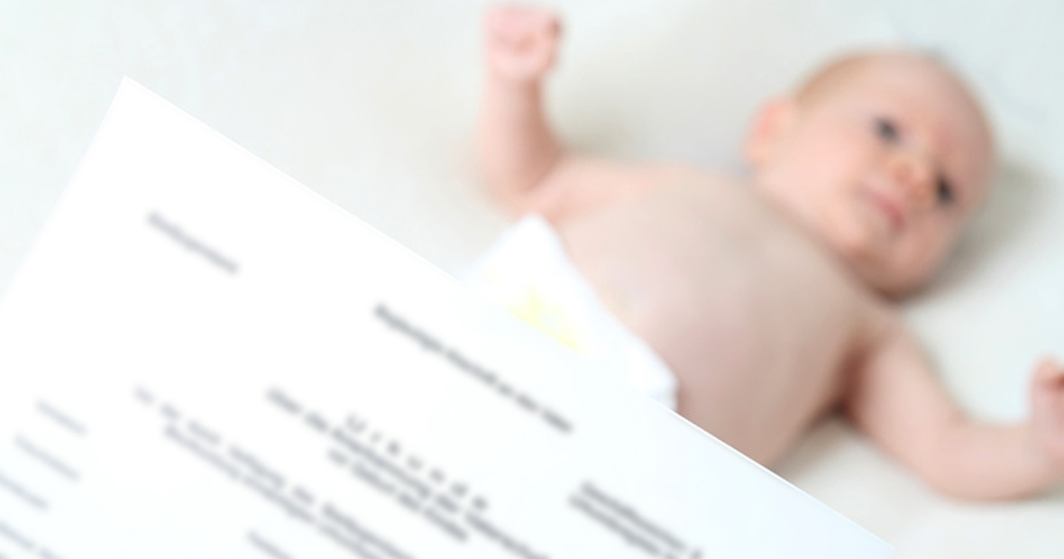 acte de naissance avec filiation