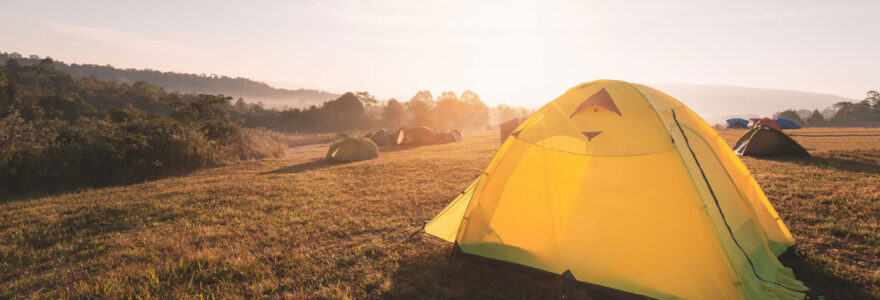 camping en tente équipée